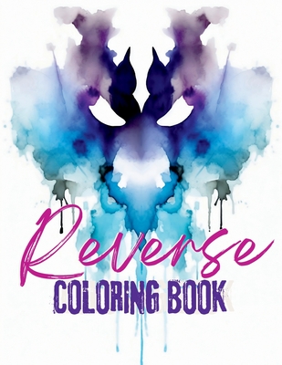 A Reverse Coloring Book of Abstract Watercolor Designs