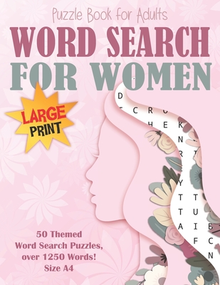 Word Search Puzzle Book for Women Large Print Size A4