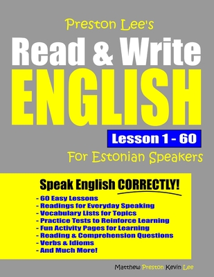 Preston Lee's Read & Write English Lesson 1 - 60 For Estonian Speakers